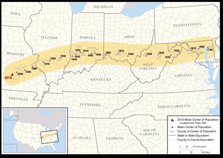 America's shifting center of gravity