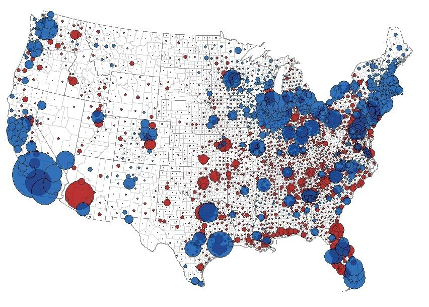 National election bubble map 2008