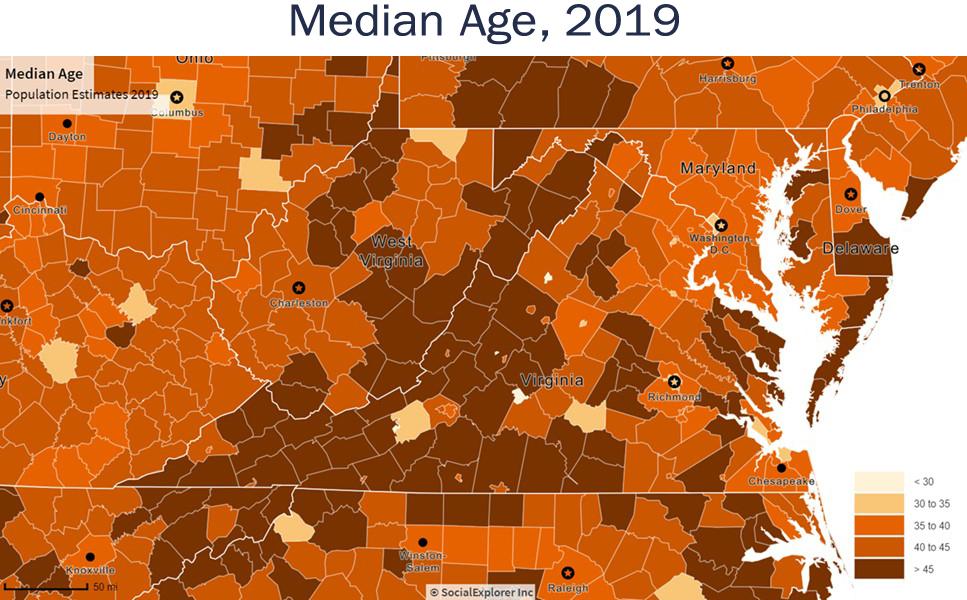 Median Age in 2019